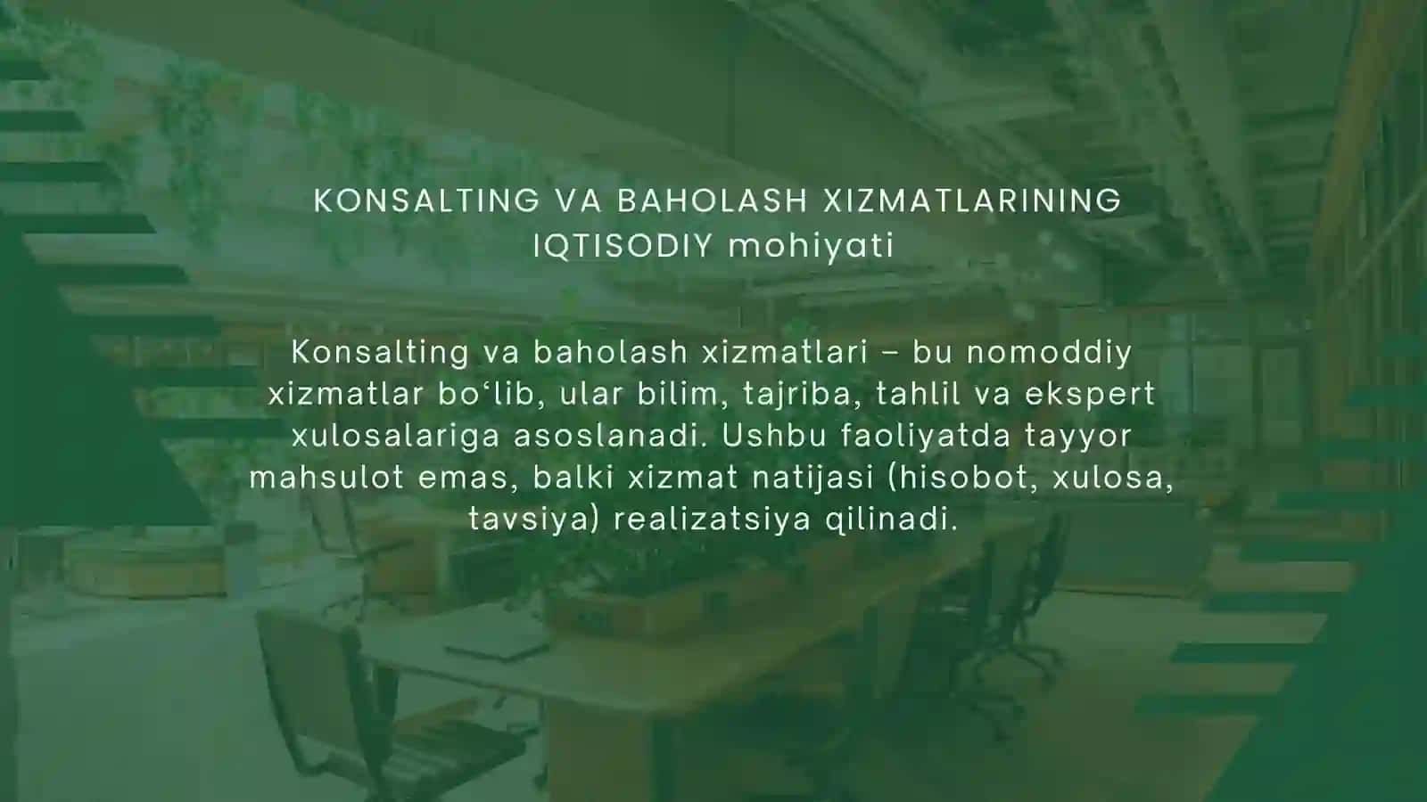 Konsalting va baholash xizmatlari 3