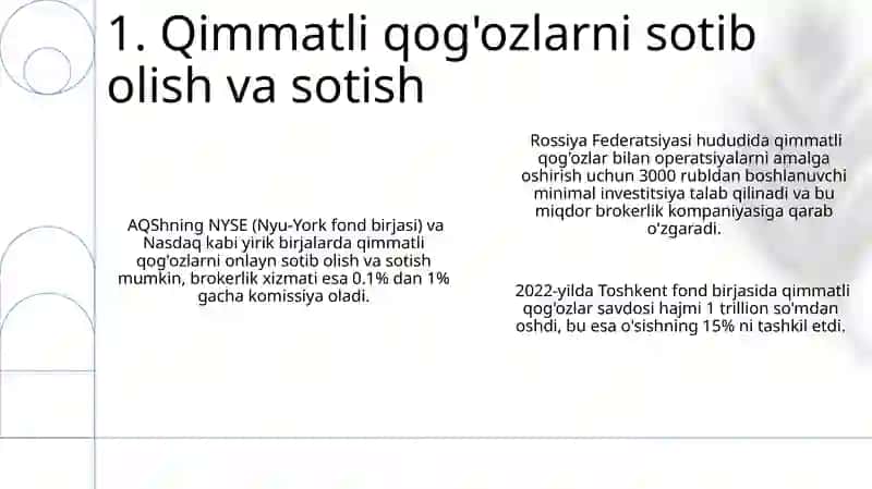 Qimmatli qo'gozlar 3