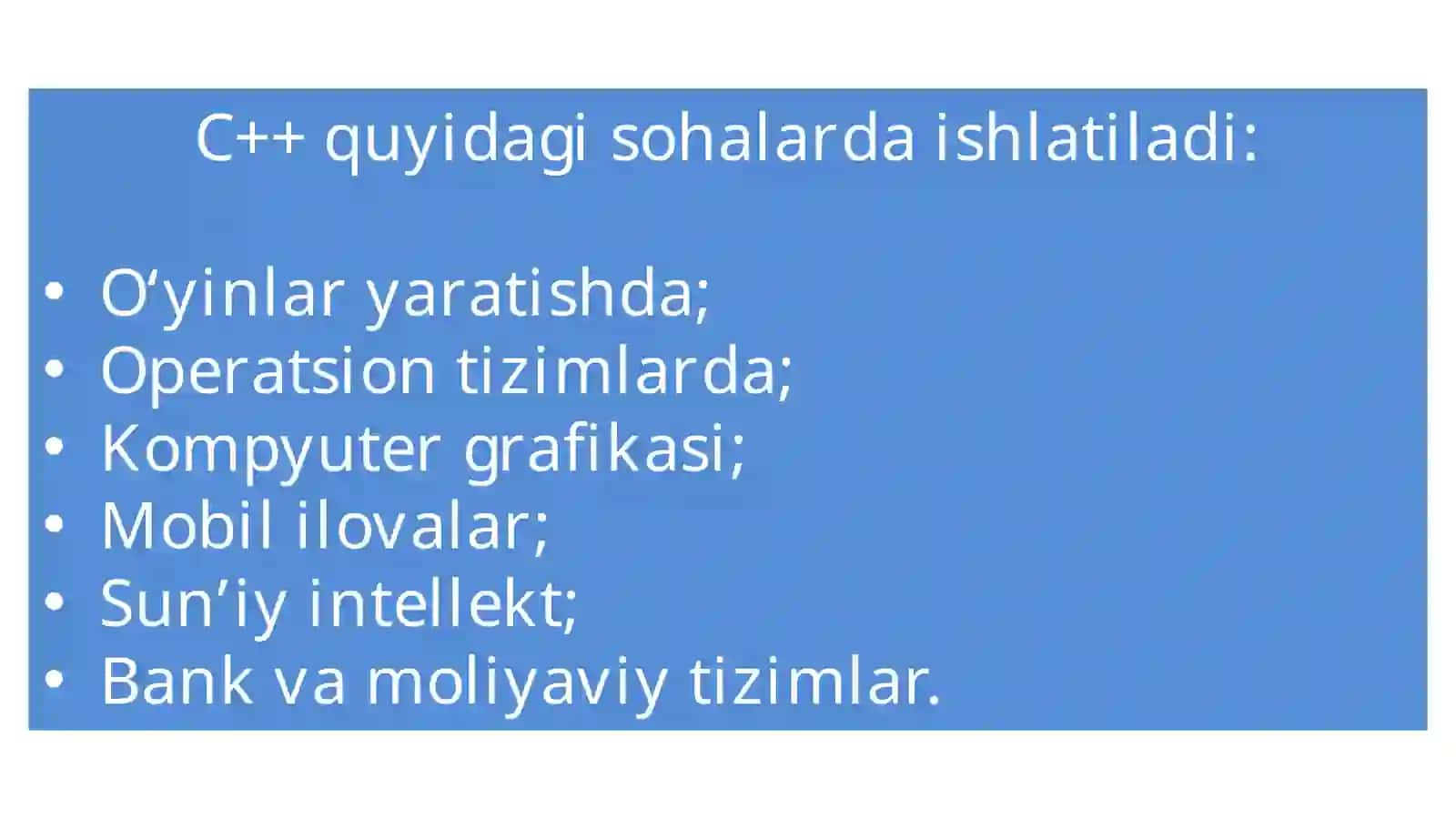 C++dasturlash tili 3