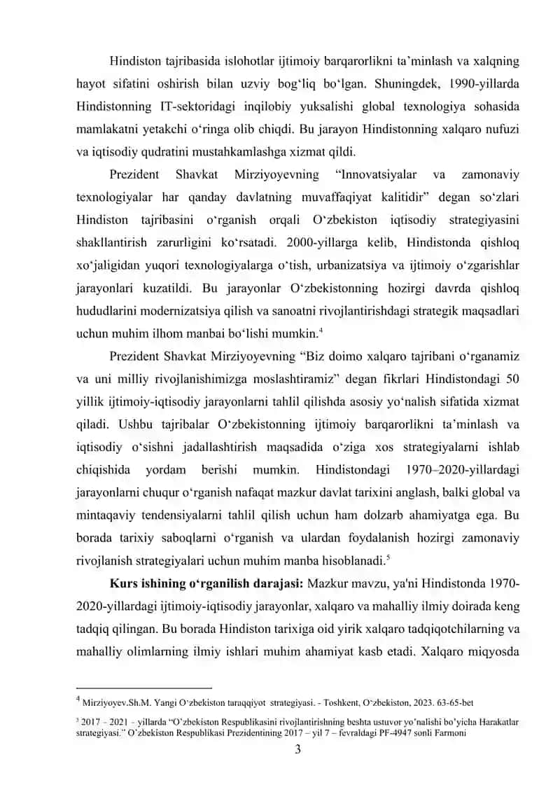 Hindistonda 1970-2020-yillardagi ijtimoiy-iqtisodiy jarayonlar 3