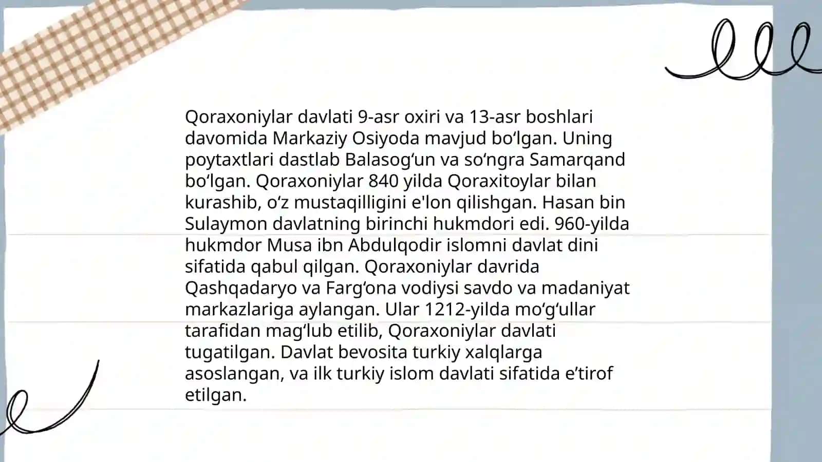 Qoraxoniylar davlati 3