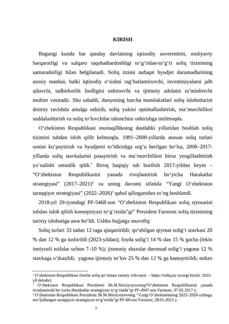 Oʻzbekistonda soliq islohotlarining ustuvor yoʻnalishlari 3