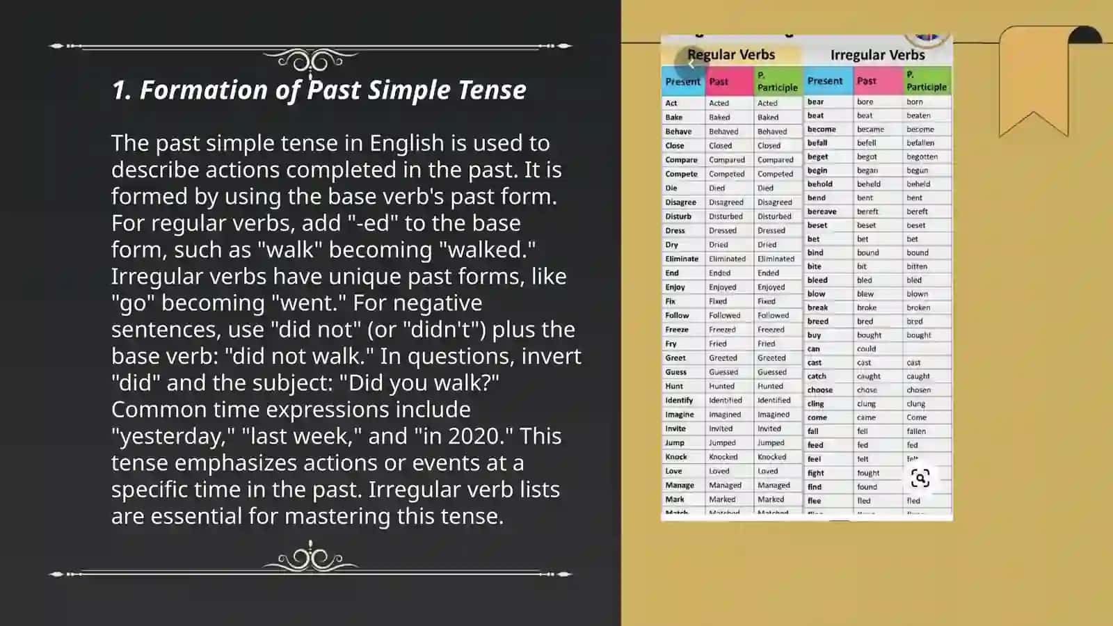 Past simple 3