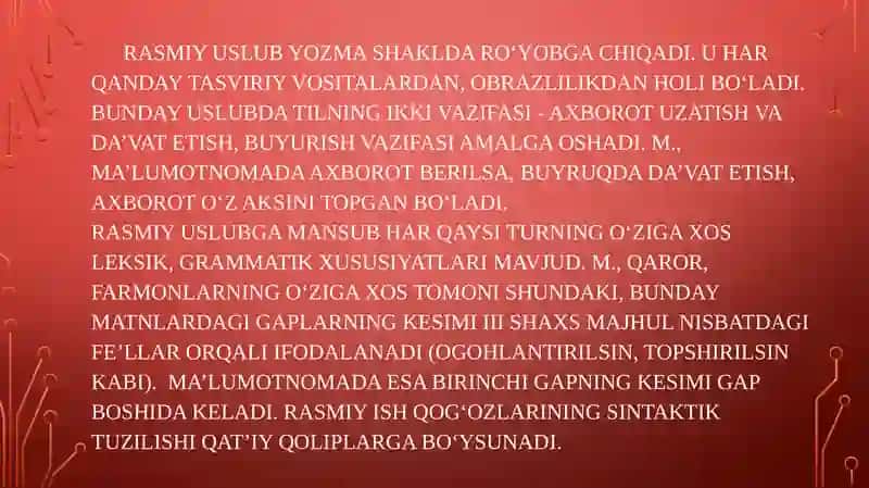 Shaxsiy ish qog‘ozlari uslubi 3