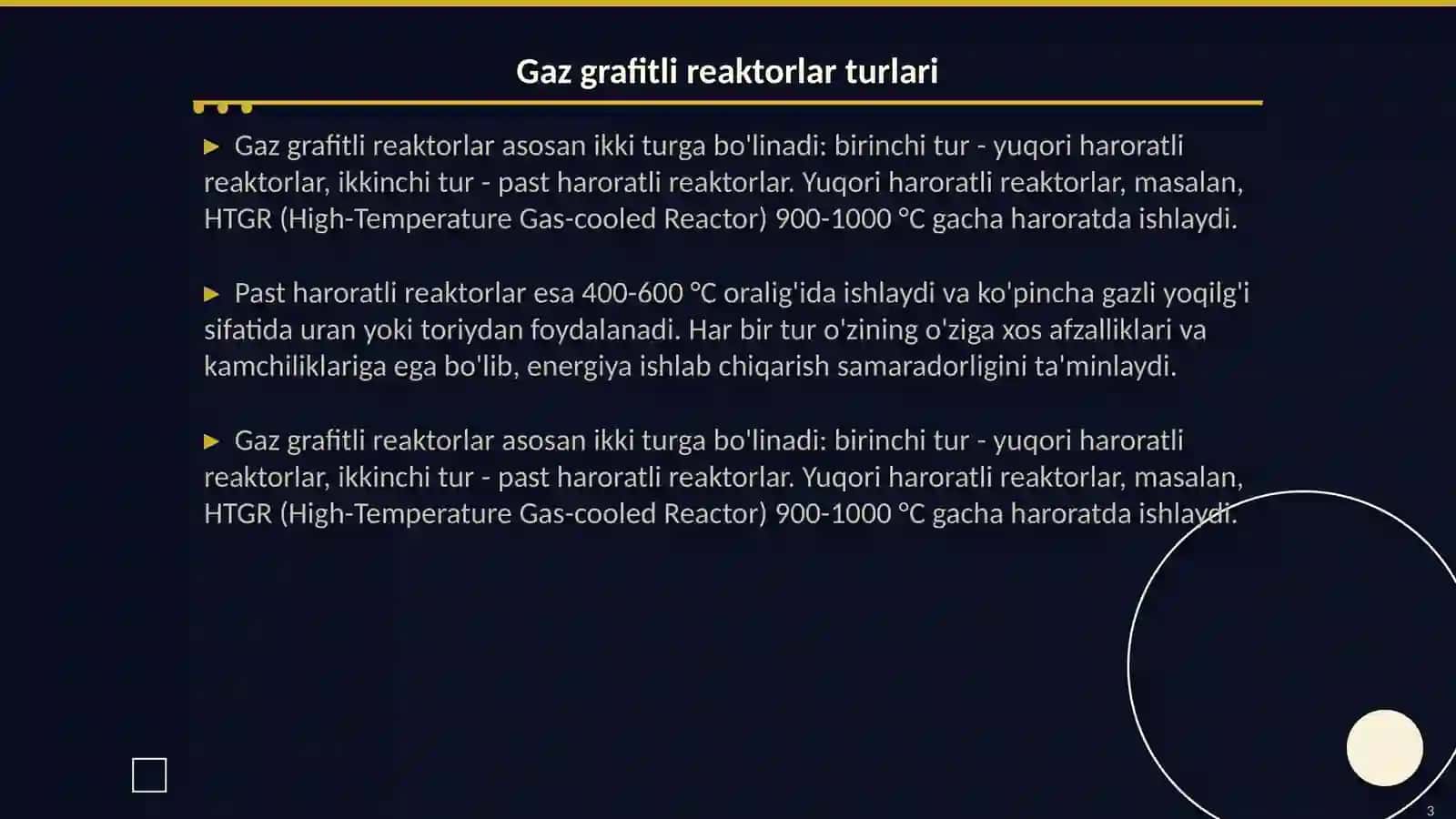 Gaz grafitli reaktorlar 3