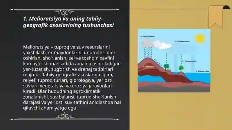 Melioratsiyaning tabiiy geografik asoslari 3
