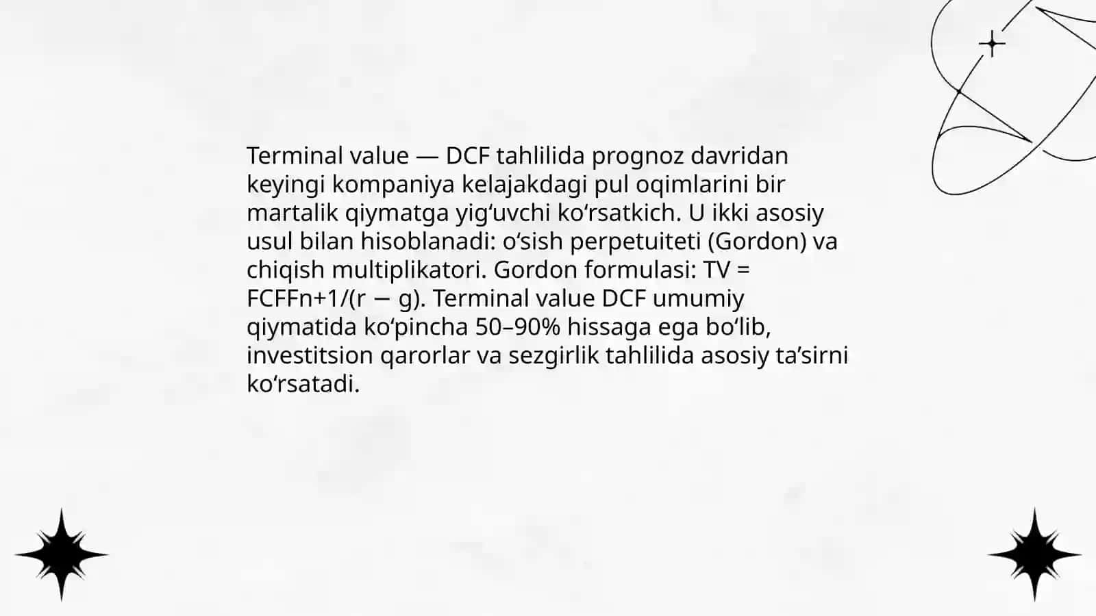 Методы расчёта terminal value 3