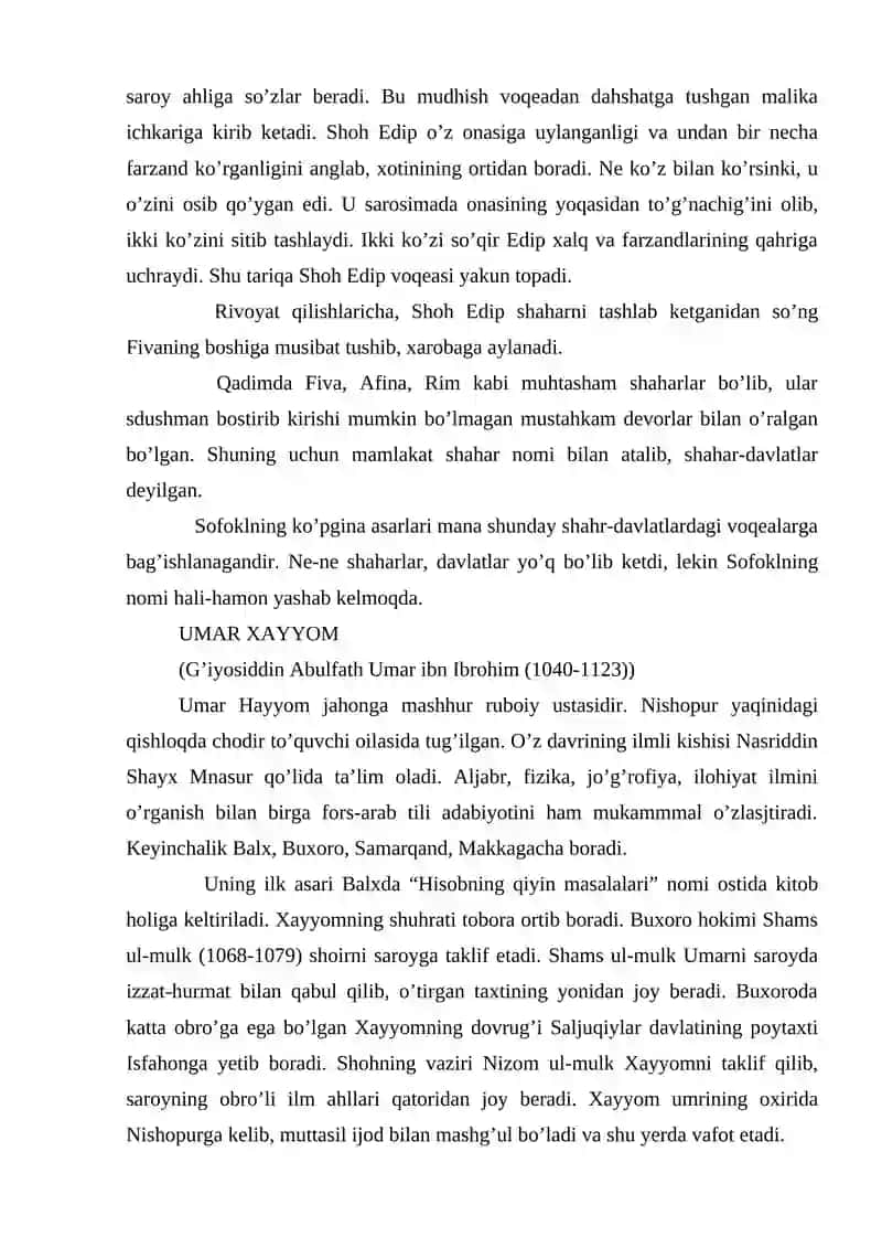 Sofoklning "Shoh Edip" tragedyasida inson taqdiri masalasi 3