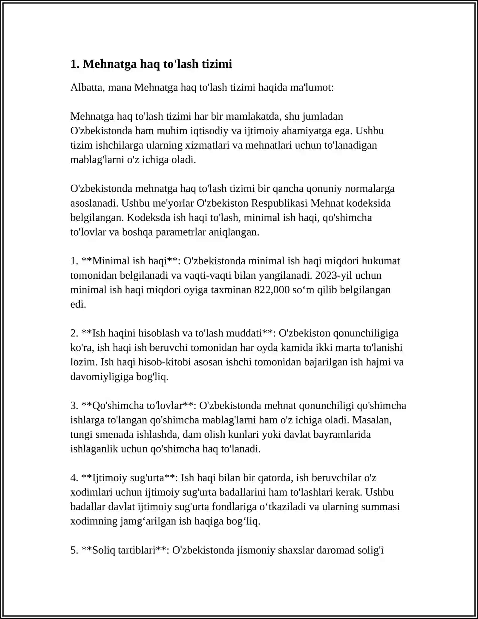 Mehantga haq to'lash tizimi 3