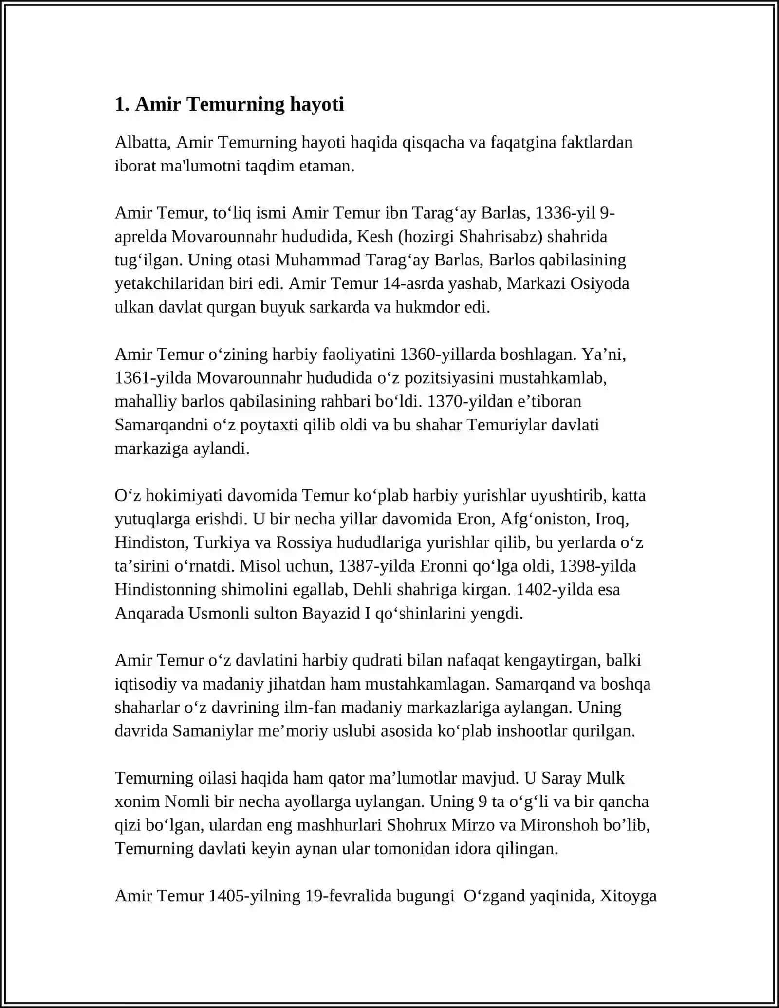 AMER TEMUR BUYUK DAVLAT ARBOBI 3