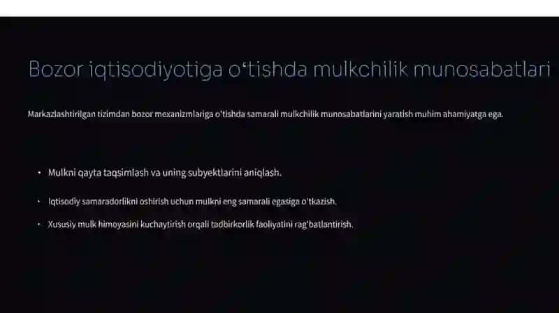 IQTISODIYOTNI ISLOH QILISHDA MULKCHILIKNING OʻRNI 3