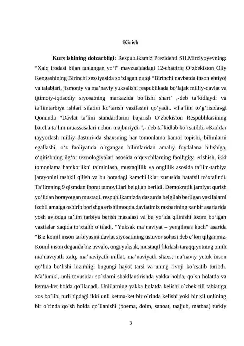 ONA TILI O‘QITISH METODIKASI 3