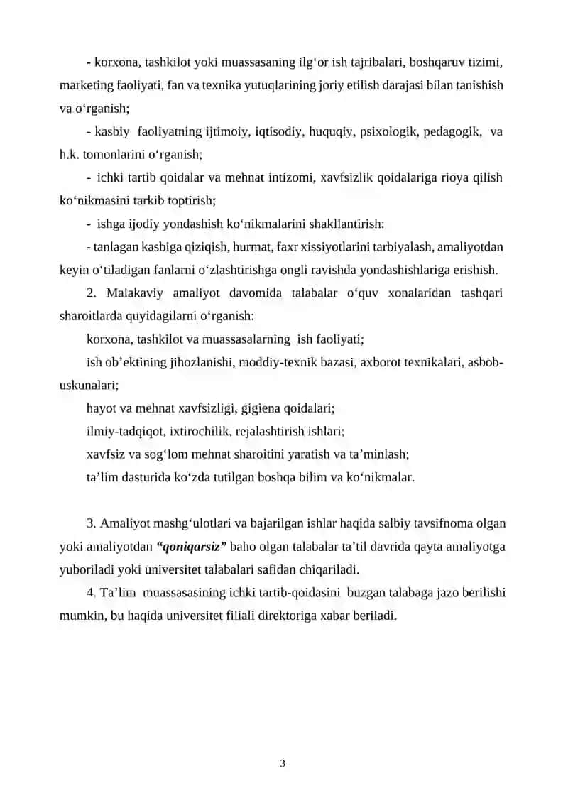 amaliyot kundaligi. 3