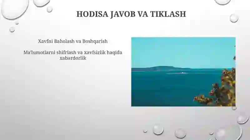 Axborot xavfsizligi va himoyalash usullari 3