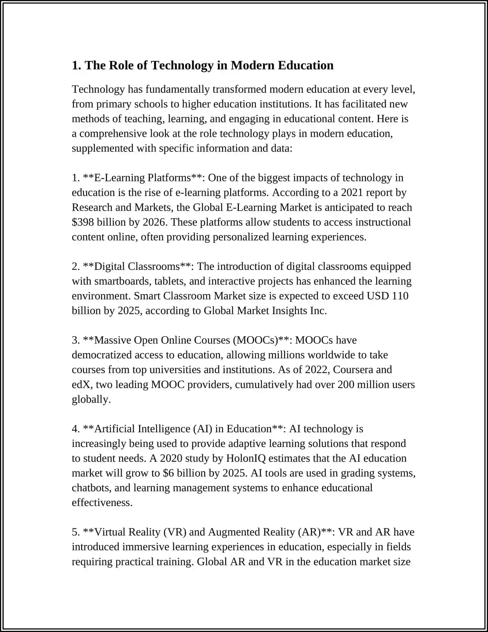The Role of Technology in Modern Education 3