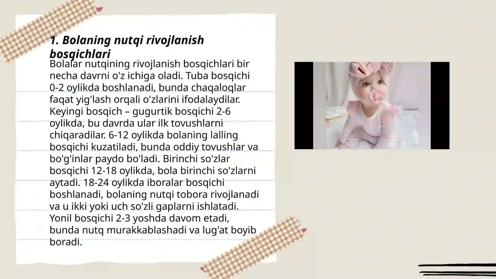 Bolaning nutqi rivojlanishi haqidagi tasavvurlar 3
