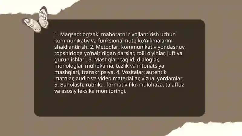 Ingliz tilida gapirishni o'rgatish 3