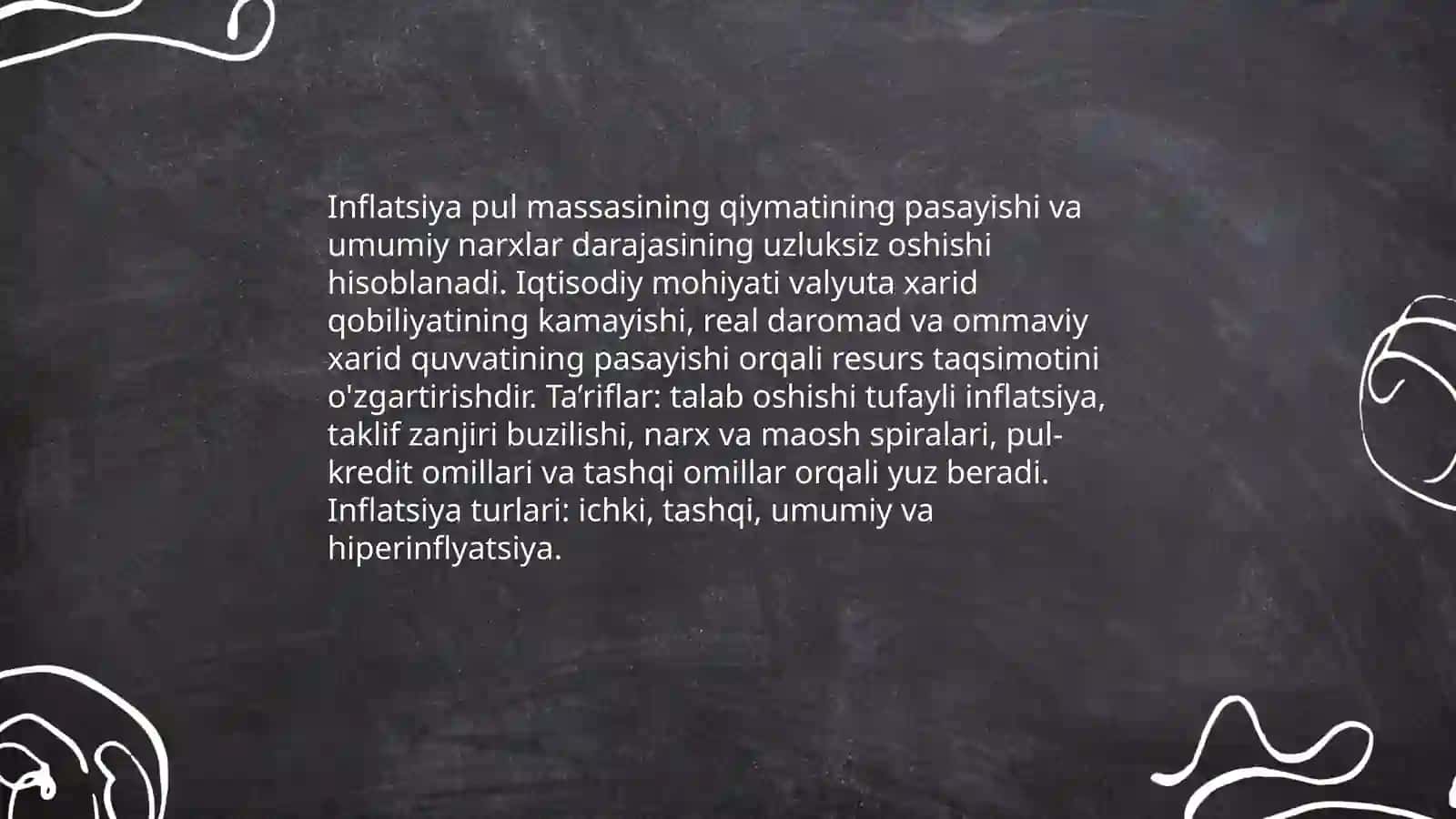 Inflatsiya mohiyati Va shakllari 3