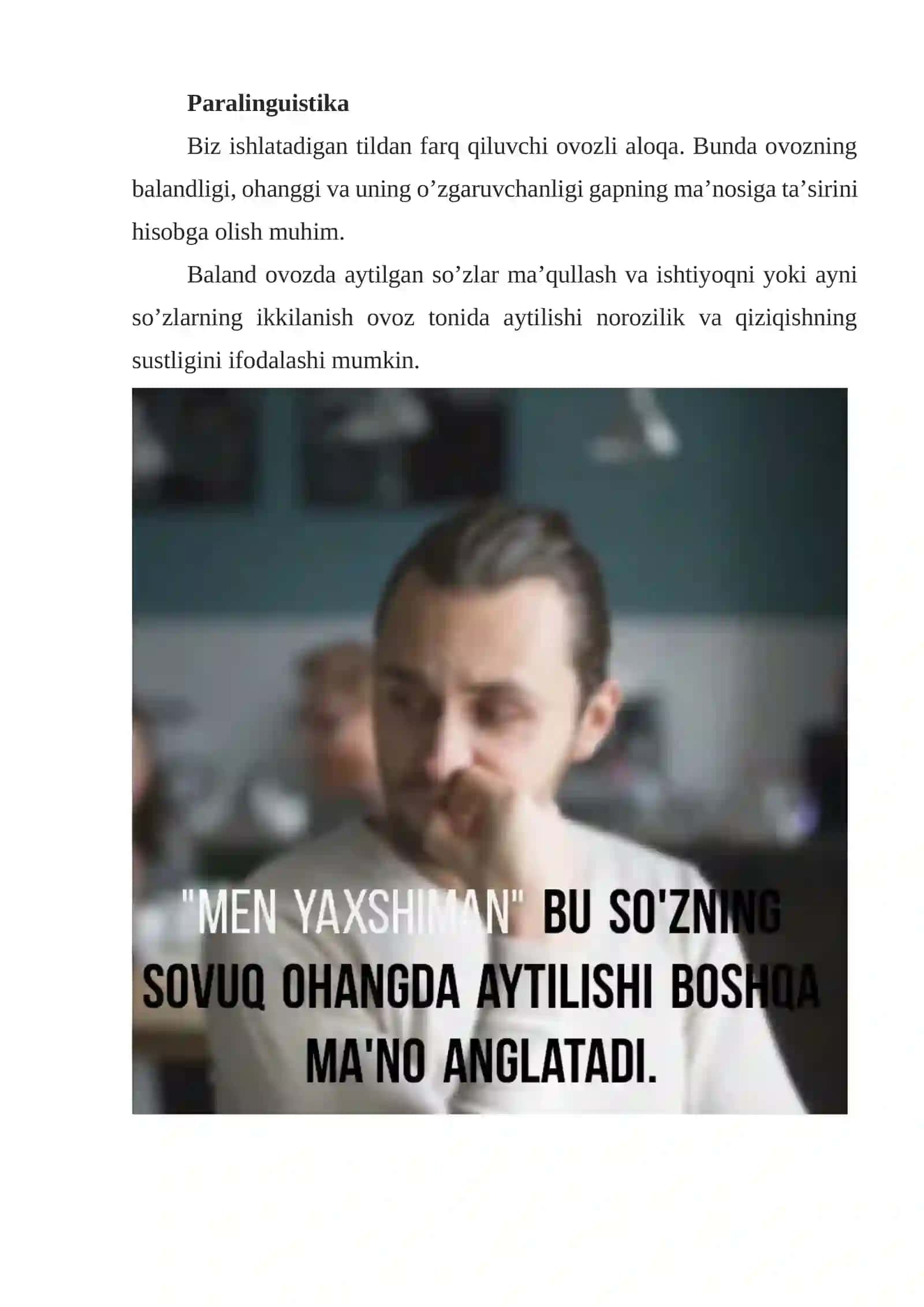 Noverbal muloqot va qunt bilan tinglash 3