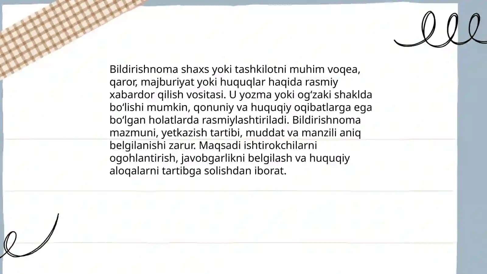 Bildirishnoma 3