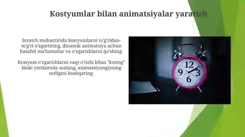 Scratchda kostumlar va vaqt bilan ishlash 3