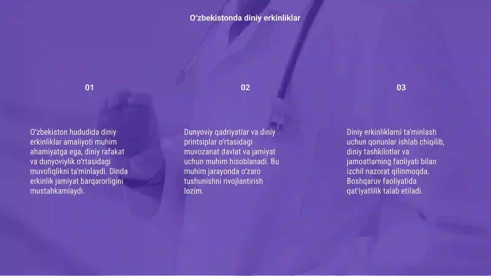 Oʻzbekistonda diniylik va dunyoviylik munosabatlari 3