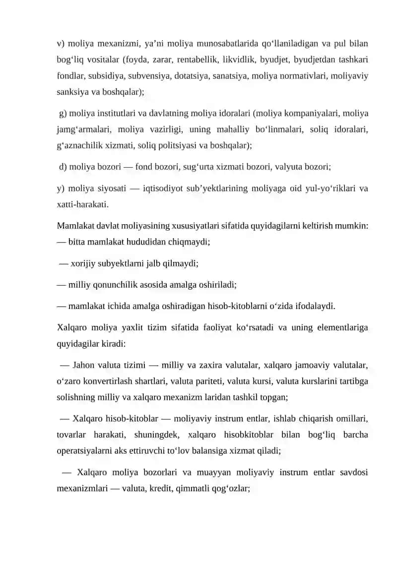 O’zbekiston Respublikasi zamonaviy moliya tizimi 3