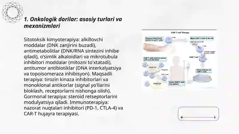 Oʻsmalarni dori darmon bilan davolash terapiyasi 3