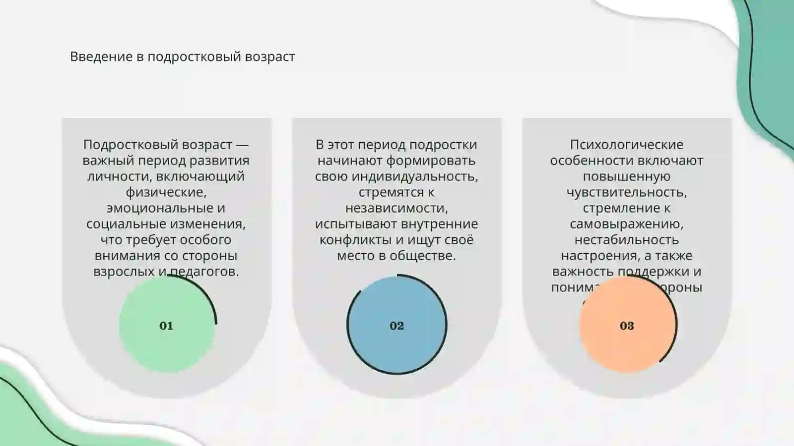 Психологические особенности подросткового возраста 3