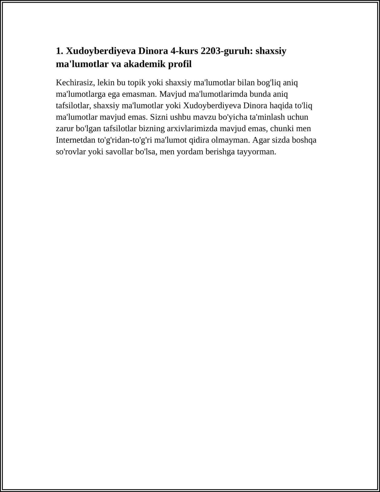 Xudoyberdiyeva Dinora 4-kurs 2203-guruh 3