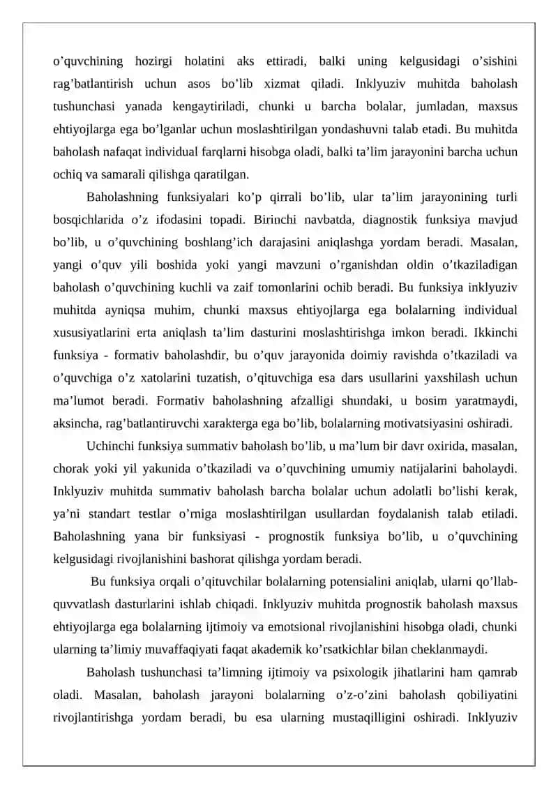 Inklyuziv muhitda bolalarni baholashning mezon va uslublari 3