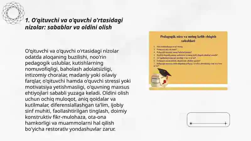 Pedagogik nizolar va ziddiyatlar 3