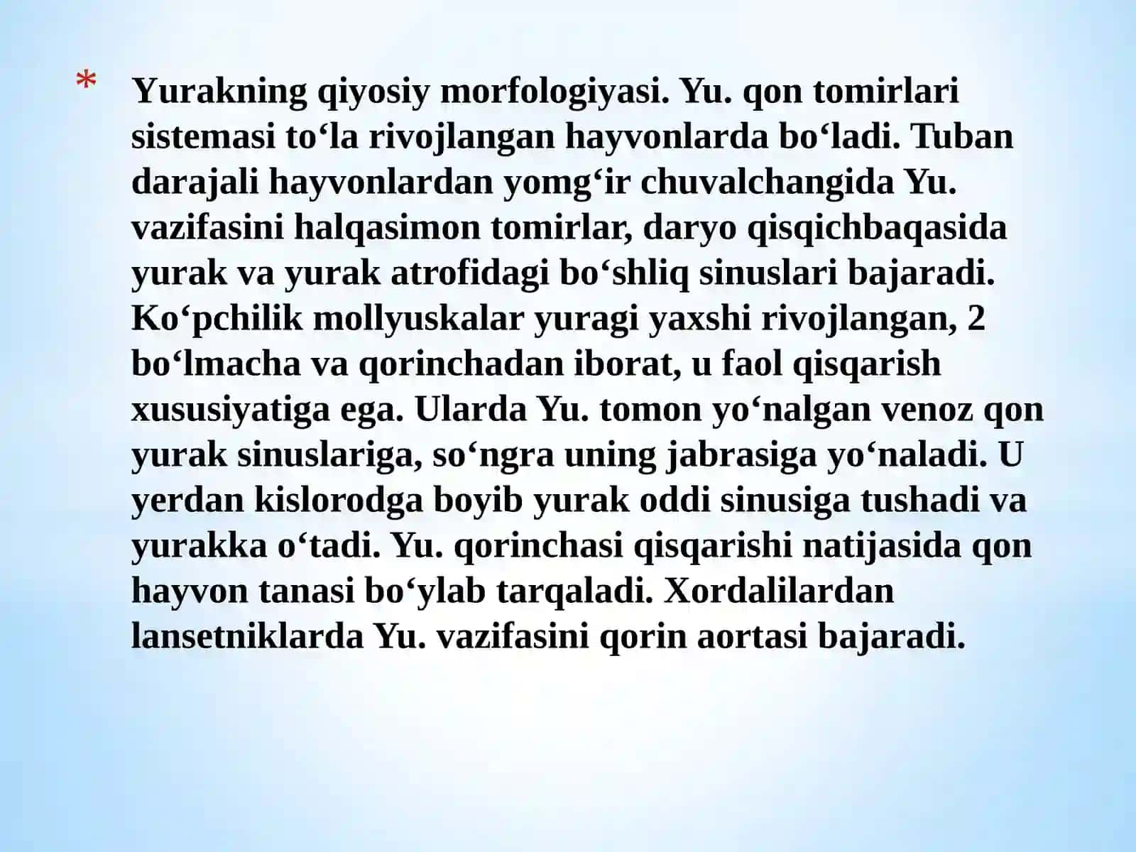 YURAK,QON VA QON AYLANISH SISTEMASI 3