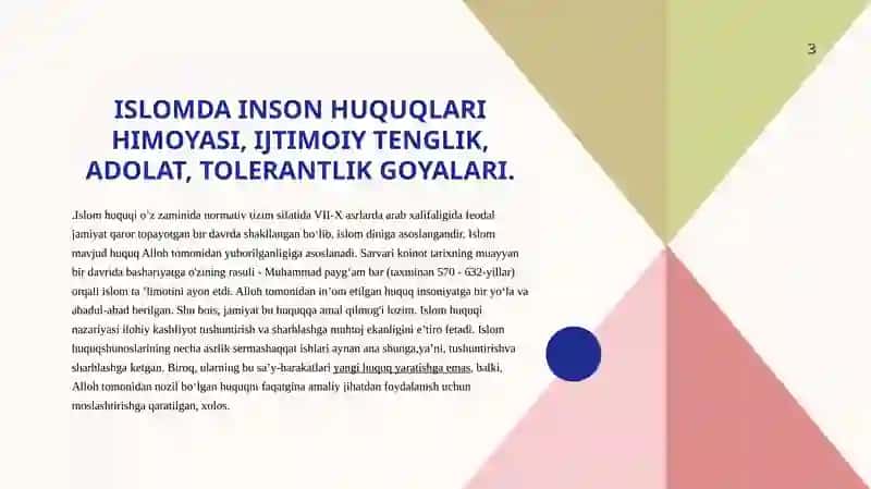 Islomda inson huquqlari himoyasi 3