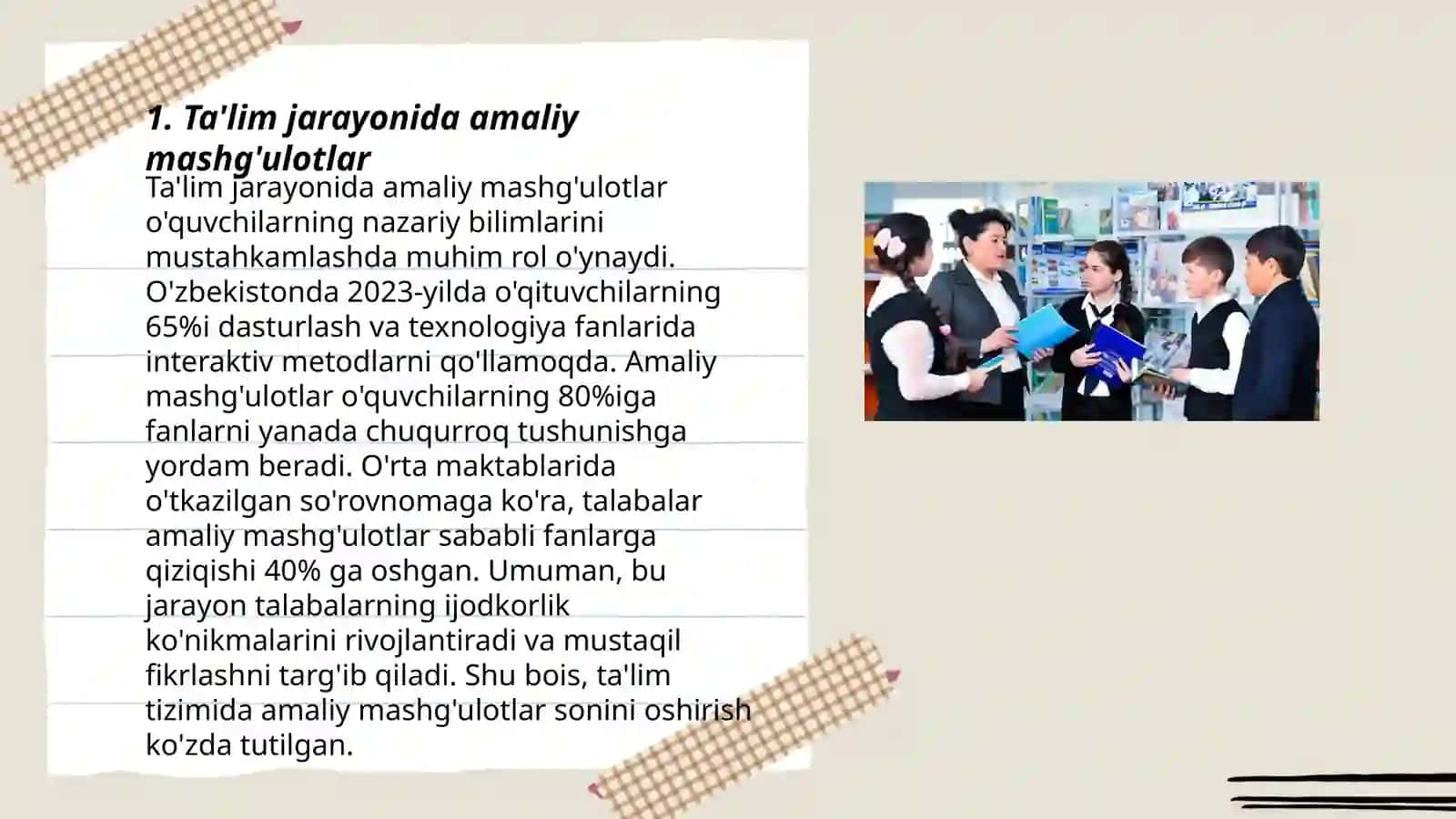 Ta'lim jarayonida amaliy mashg'ulotlar 3