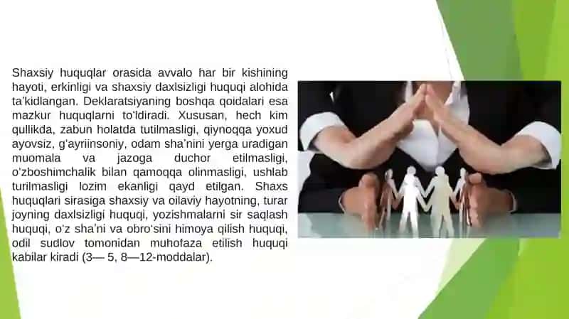 Inson Huquqlari Umumjahon Deklaratsiyasi 3