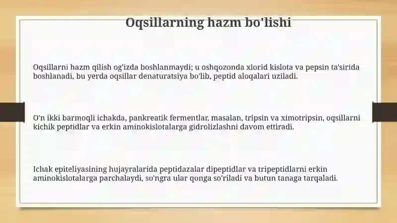 Oqsillar almashinuvi 3