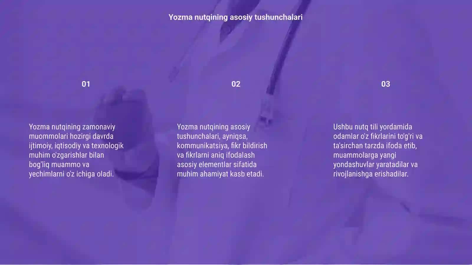 Yozma nutqning zamonaviy muommolari 3