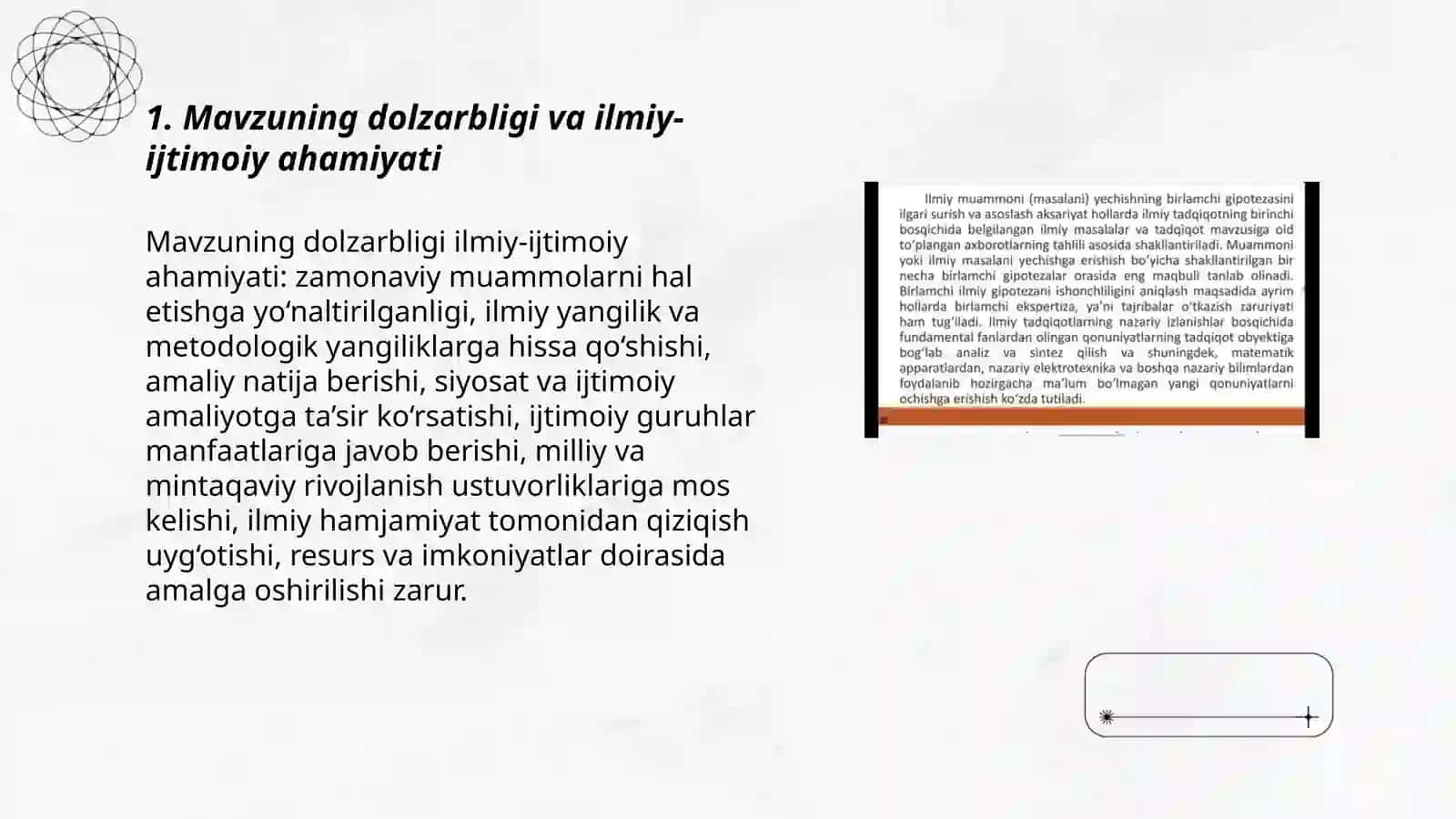 Ilmiy mavzu tanlash mezonlari (guruh muhokamasi) 3