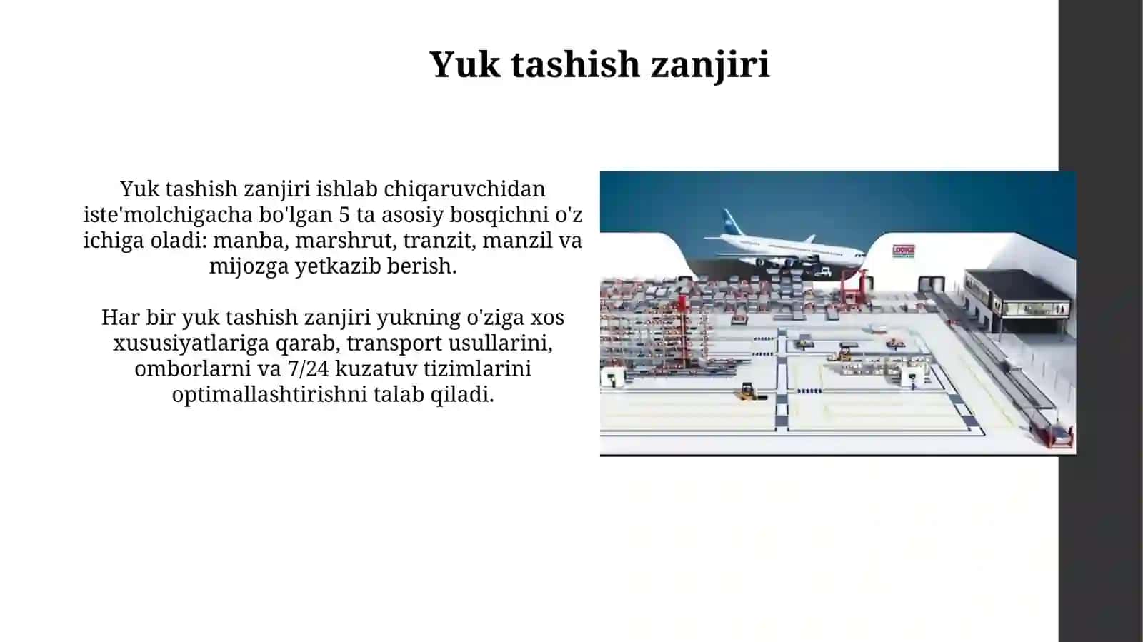 Yuk tashish zanjiri 3