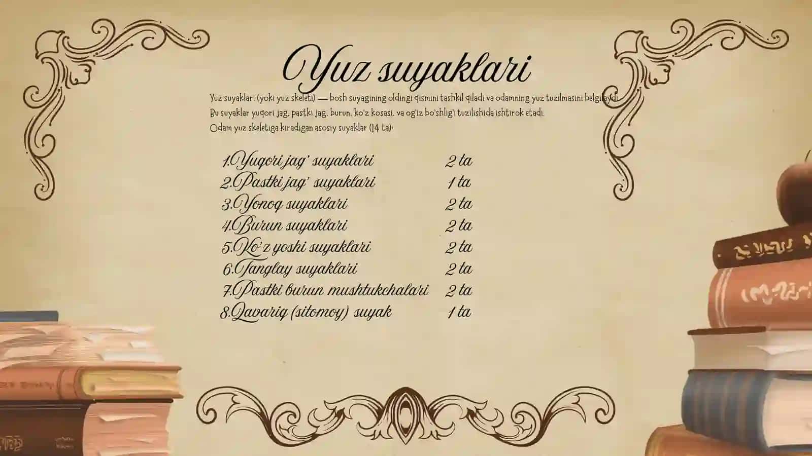 Kalla suyagining yuz qismi suyaklari 3