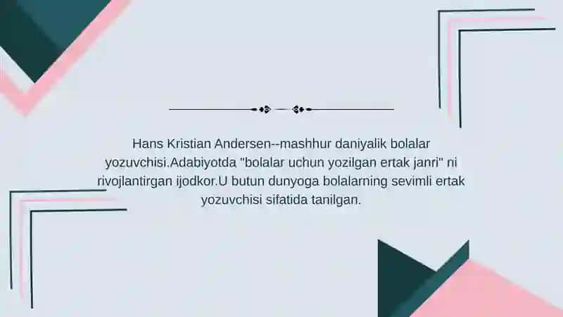 HANS KRISTIAN ANDERSEN 3