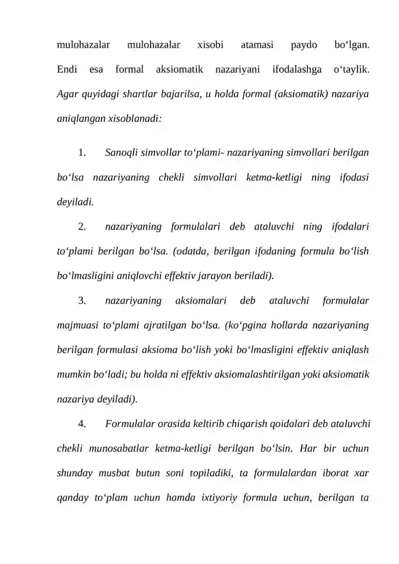 Formal aksiomatik nazariya 3