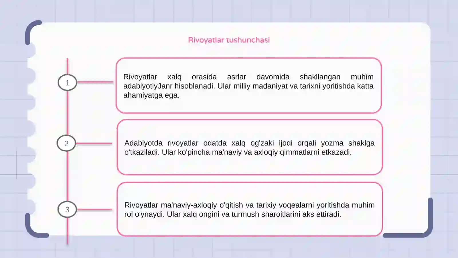 Rivoyatlar va ularning adabiyotdagi o'rni 3