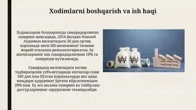Ishlab chiqarish korxonalari daromadlari 3