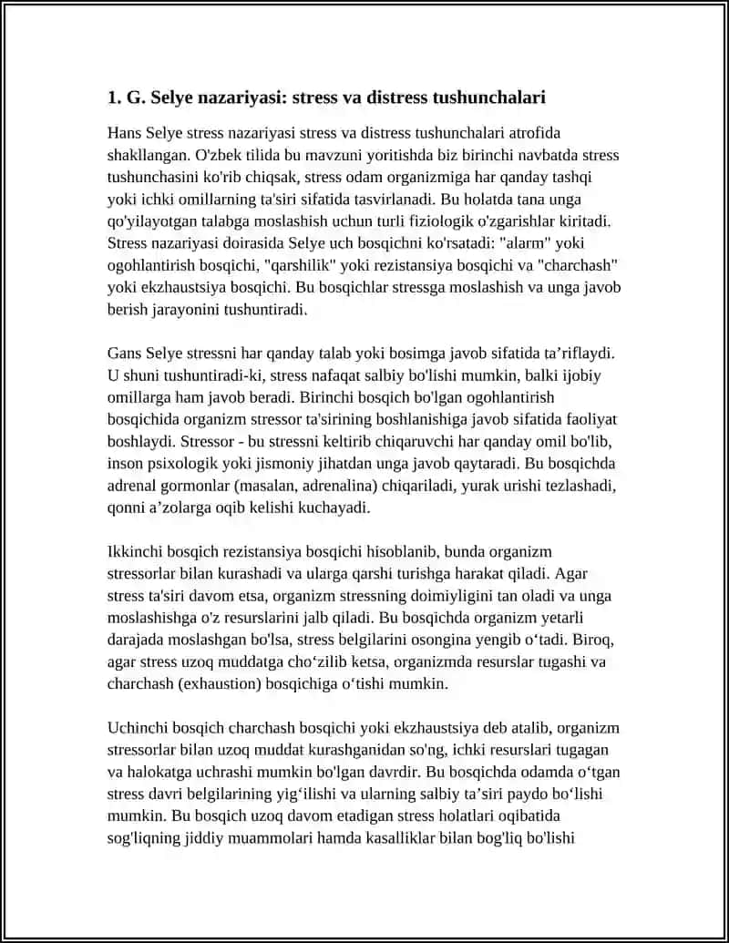 G.SELYENING STRESS VA DISTRESS 3