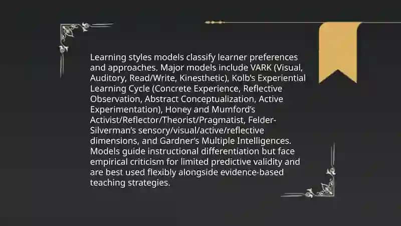 Education and learning styles 3