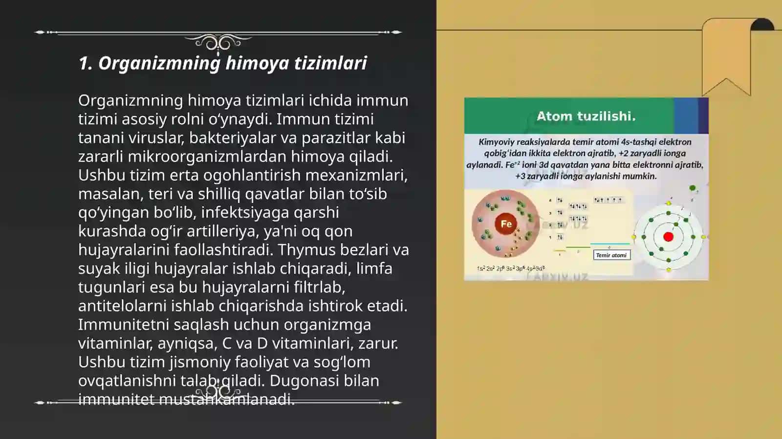 Organizmning mahsus, nomahsus himoya omillari 3