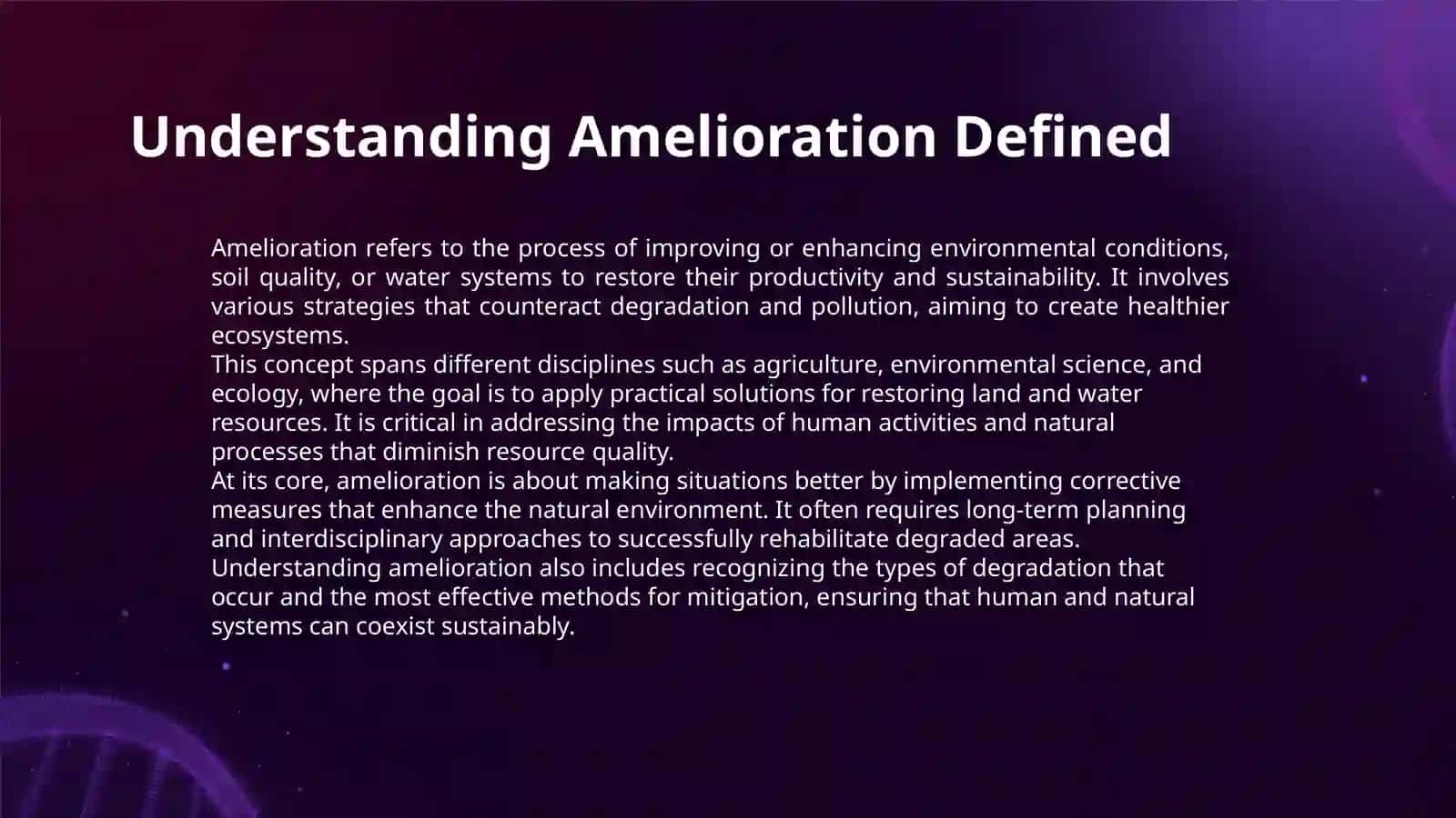 AMELIORATION 3