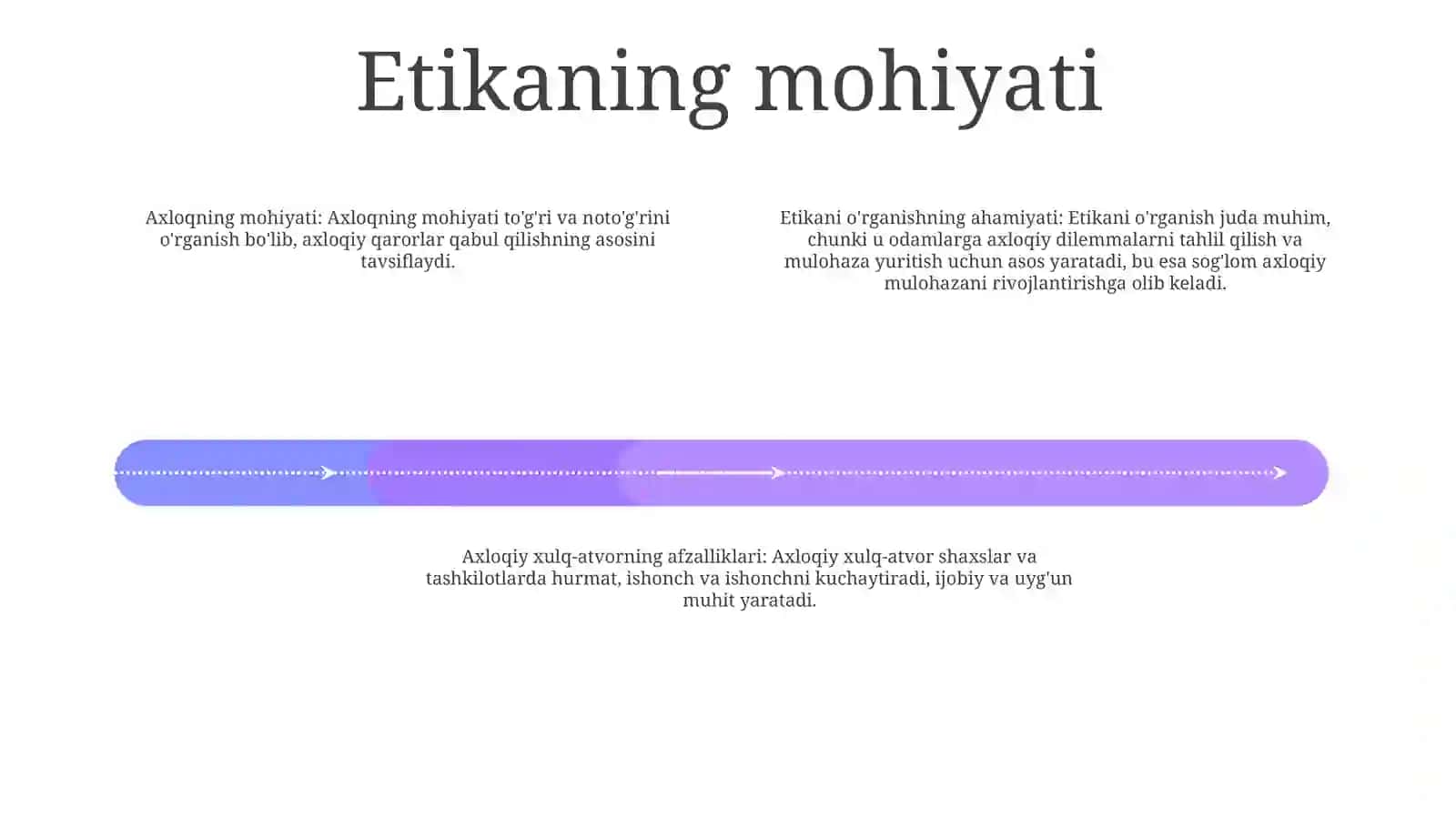 Etikaning Mohiyati Va Ahamyatini OʻRganish 3